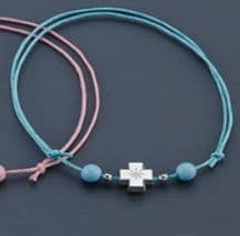 Witness pins bracelets with a cross 50pcs / Μαρτυρικά βραχιολάκια με σταυρό 50 τμχ