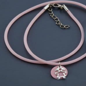 Witness pins necklace  with charm 25pcs / Μαρτυρικά κολιέ με γούρι 25τμχ