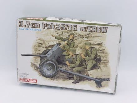Dragon 1:35 Scale Kit 6152 - WWII 3.7cm Pak35-36 with Crew