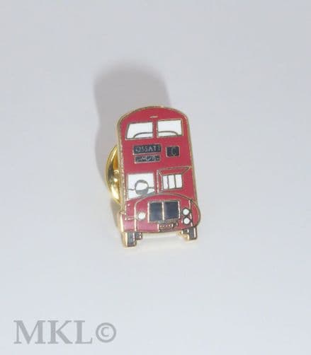 Lapel Pin Badge - Red Double Decker Bus