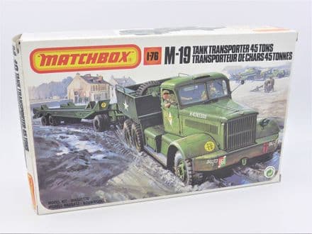 Matchbox M19 Tank Transporter 45 Tons Plastic Model Kit Number 40174 Sealed Box