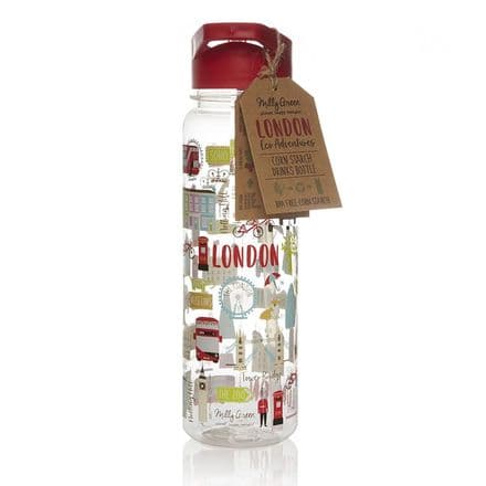 Milly Green London Adventures ECO Corn Starch Drinks Bottle - 100% Recyclable