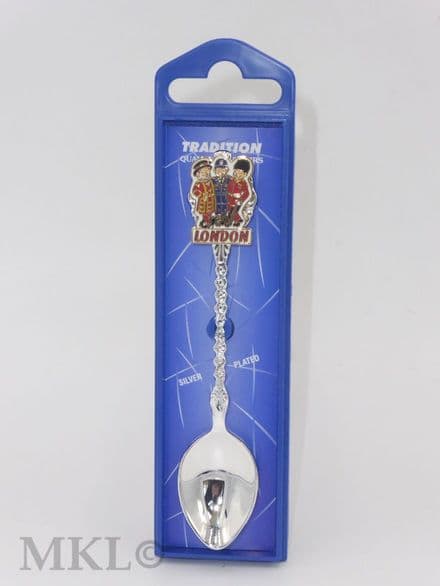 Silver Plated Teaspoon - London Beefeater, Policeman & Guard