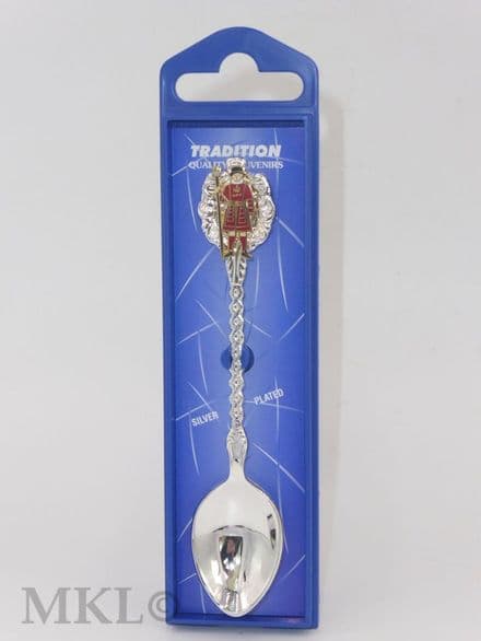 Silver Plated  Teaspoon - Tower of London Beefeater