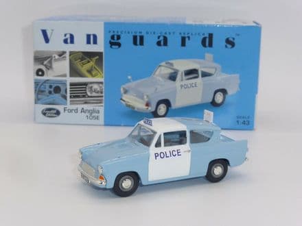 VA01015 Corgi Vanguards Lancashire County Constabulary Ford Anglia 105E