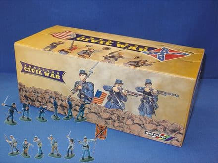 WB17828 Mixed Box of Foot ACW Figures 48 Pieces