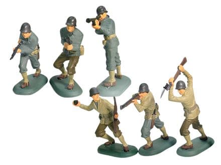 WB17830A William Britains Super Deetail Set of 6 WW11 US Infantry Figures