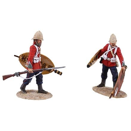 WB20167 "Clearing the Yard British 24th Foot Figures Stacking Zulu Shields Ltd