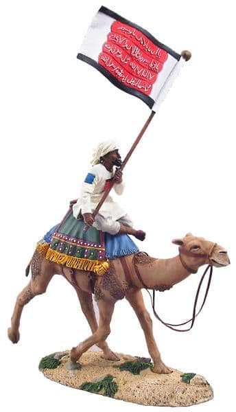 WB27031 William Britain Madhist Mounted on Camel Charging with Flag Limited Edition (Special Offer)