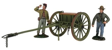 WB31293 Confederate Light Artillery Limber Set with Two Man Crew