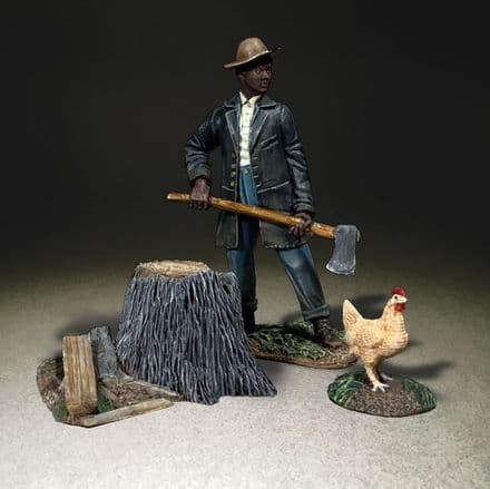 WB31319  "Looks Like Chicken for Dinner" Laborer with Axe