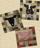 Cow, Pig, Sheep Cushions