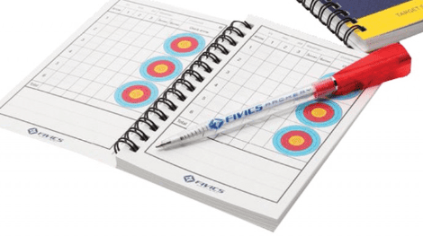 Fivics Score Pad and Arrow Themed Pen 
