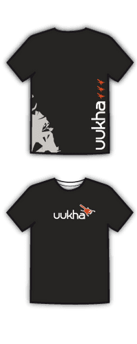 Uukha T-Shirt - 100% Cotton - Black