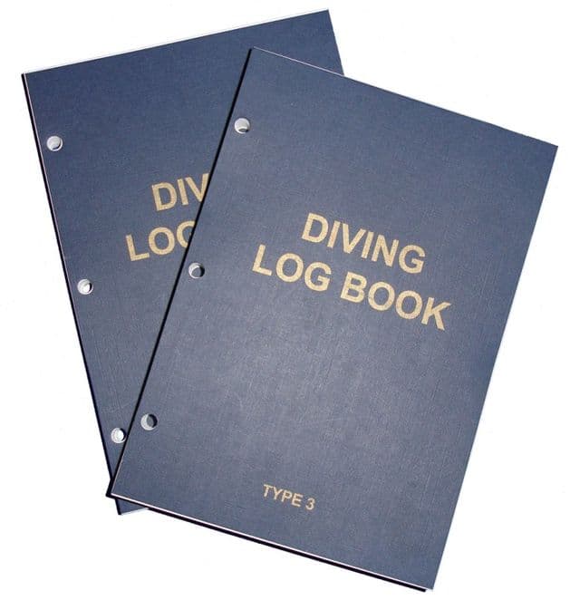 PDC 10 BOOK LOGBOOK DIVING <BR> TYPE 3 INSERTS