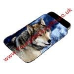 Gray Wolf Phone Pouch