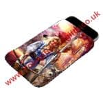 Lady Hunter And Wolf Phone Pouch