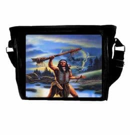 Native American Indian Buffalo Warrior Themed Shoulder Bag