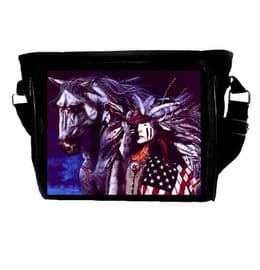 Native American Indian Warrior & Flag Themed Shoulder Bag