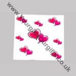 Personalised Hearts Glasses Cleaning Cloth