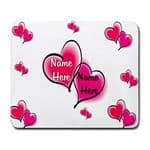 Personalised Hearts Mouse Mat