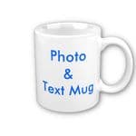 Personalised Photo & Text, Message Mug
