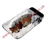 Snow Wolf Personalised Phone Pouch