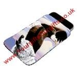 Wolf and Eagle Personalised Phone Pouch