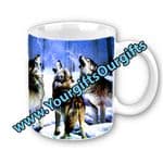 Wolf Mugs Personalised FREE Of Charge