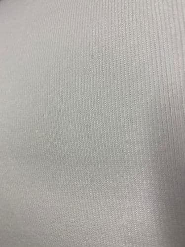 9653 Cotton/Polyester 1 x 1 Rib White