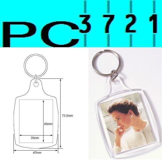 *DISCOUNT PRICES* BLANK ACRYLIC KEYRINGS LARGE SIZE 70mm x 45mm 